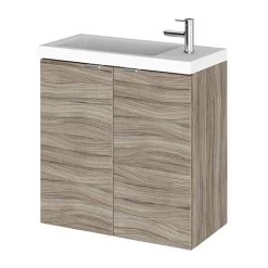 Hudson Reed 500mm Driftwood Wall Hung Compact Unit & Basin