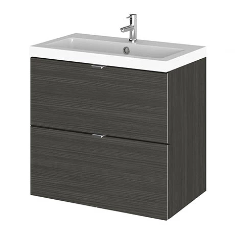 CBI630_P.jpg Hudson Reed 600mm Hacienda Black Full Depth Wall Hung 2-Drawer Unit & Basin -Victorian Plumbing Shop CBI630 P