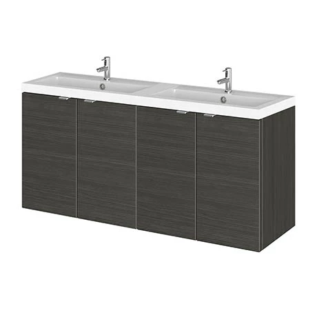 CBI633_P.jpg Hudson Reed 1200mm Hacienda Black Full Depth Wall Hung Unit & Double Basin -Victorian Plumbing Shop CBI633 P
