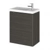Hudson Reed 400mm Hacienda Black Wall Hung Compact Unit & Basin