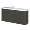 Hudson Reed Fusion 1000mm Hacienda Black Compact Wall Hung Unit & Basin