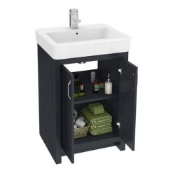Chatsworth Traditional Graphite Double Basin Vanity + Cupboard Combination Unit 3 Chatsworth Traditional Graphite Double Basin Vanity + Cupboard Combination Unit -Victorian Plumbing Shop CBLK142PK n d3 460