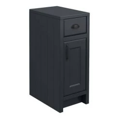 Chatsworth Traditional Graphite Double Basin Vanity + Cupboard Combination Unit with Matt Black Handles 3 Chatsworth Traditional Graphite Double Basin Vanity + Cupboard Combination Unit with Matt Black Handles -Victorian Plumbing Shop CBLK142PKMB d3 460