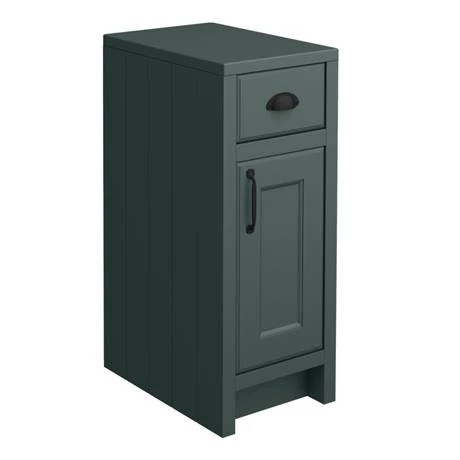 CGRN142PKMB_d3_460.jpg Chatsworth Traditional Green Double Basin Vanity + Cupboard Combination Unit with Matt Black Handles -Victorian Plumbing Shop CGRN142PKMB d3 460