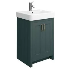 Chatsworth Traditional Green Double Basin Vanity + Cupboard Combination Unit 4 Chatsworth Traditional Green Double Basin Vanity + Cupboard Combination Unit -Victorian Plumbing Shop CGRN142PK d5 460