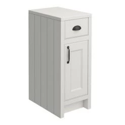 Chatsworth Traditional Grey Double Basin Vanity + Cupboard Combination Unit with Matt Black Handles 3 Chatsworth Traditional Grey Double Basin Vanity + Cupboard Combination Unit with Matt Black Handles -Victorian Plumbing Shop CGRY142PKMB d3 460