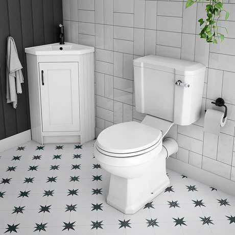 CHATCRNWHTMB_d2_460.jpg Chatsworth Traditional White Corner Vanity Unit with Matt Black Handle -Victorian Plumbing Shop CHATCRNWHTMB d2 460
