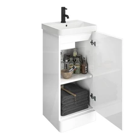 CRZ4VW_d1n_460.jpg Cruze 400mm Curved Gloss White Vanity Unit -Victorian Plumbing Shop CRZ4VW d1n 460