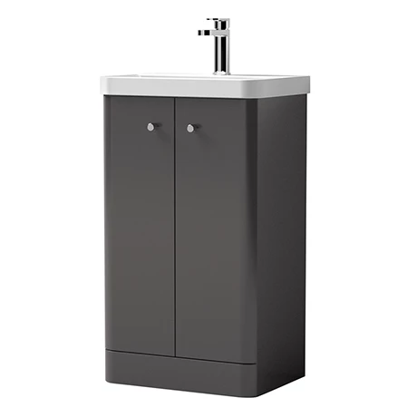 CRZ5VG_p.jpg Cruze Curved Vanity Unit - 500mm - Gloss Grey -Victorian Plumbing Shop CRZ5VG p