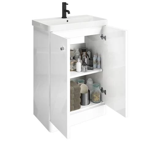 CRZ6VW_d1_460.jpg Cruze 600mm Curved Gloss White Vanity Unit -Victorian Plumbing Shop CRZ6VW d1 460