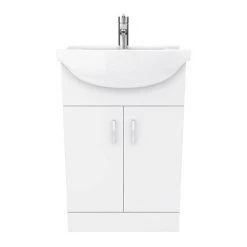 Cove White 550mm Vanity Unit (Flat Packed) 5 Cove White 550mm Vanity Unit (Flat Packed) -Victorian Plumbing Shop CV550 D5 460 1
