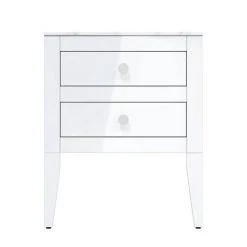 Crosswater Canvass White Gloss 600mm Double Drawer Unit with Carrara Marble Effect Worktop 3 Crosswater Canvass White Gloss 600mm Double Drawer Unit with Carrara Marble Effect Worktop -Victorian Plumbing Shop CV600WLWG D2 460