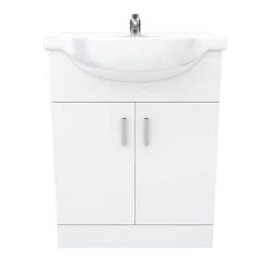 Cove White 650mm Vanity Unit 5 Cove White 650mm Vanity Unit -Victorian Plumbing Shop CV650 D5 460