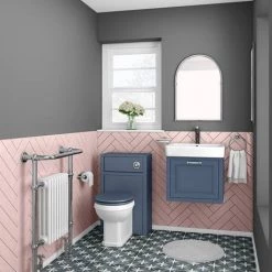 Chatsworth Traditional Blue 560mm Wall Hung Vanity 5 Chatsworth Traditional Blue 560mm Wall Hung Vanity -Victorian Plumbing Shop CWH560BLU n d4 460