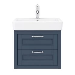 Chatsworth Traditional Blue 560mm 2 Drawer Wall Hung Vanity 4 Chatsworth Traditional Blue 560mm 2 Drawer Wall Hung Vanity -Victorian Plumbing Shop CWH560BLU2D d4 460