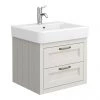 Chatsworth Traditional Grey 560mm 2 Drawer Wall Hung Vanity