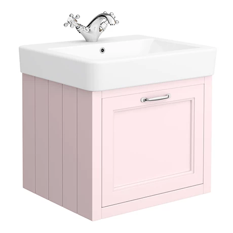 CWH560PNK-p.jpg Chatsworth Traditional Pink 560mm Wall Hung Vanity -Victorian Plumbing Shop CWH560PNK p