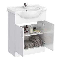Cove White 650mm Vanity Unit 3 Cove White 650mm Vanity Unit -Victorian Plumbing Shop Cove White 650mm Vanity Unit d3 460