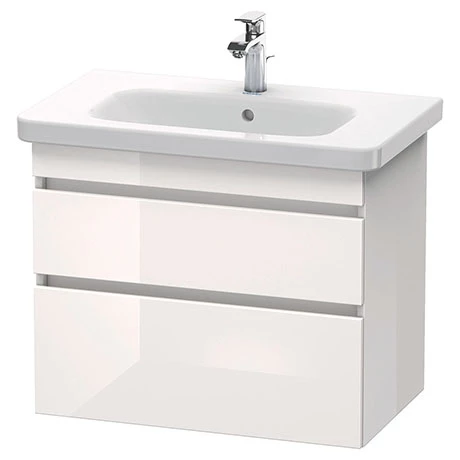 DDS2800GW_P.jpg Duravit DuraStyle 800mm 2-Drawer Wall Mounted Vanity Unit - White High Gloss -Victorian Plumbing Shop DDS2800GW P