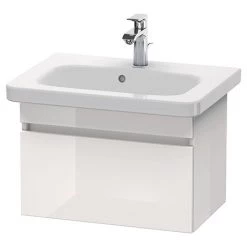 Duravit DuraStyle 635mm 1-Drawer Wall Mounted Vanity Unit - White High Gloss
