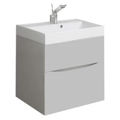 Crosswater Glide II Vanity Unit and Basin - Storm Grey