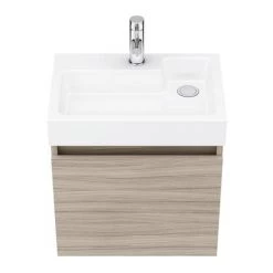 Milan Juno 500 x 360mm Driftwood Wall Hung Vanity Unit 3 Milan Juno 500 x 360mm Driftwood Wall Hung Vanity Unit -Victorian Plumbing Shop JN5DW n d2 460