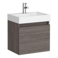 Milan Juno 500 x 360mm Grey Avola Wall Hung Vanity Unit
