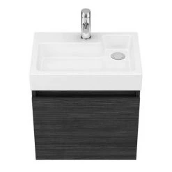 Milan Juno 500 x 360mm Black Wall Hung Vanity Unit -Victorian Plumbing Shop JN5HB n d5 460