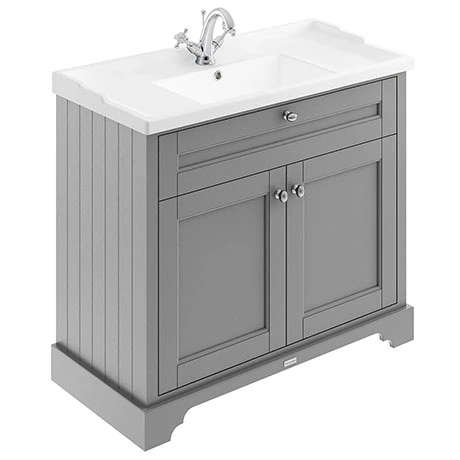 LOF207_P.jpg Old London 1000mm 2-Door Cabinet & Basin - Storm Grey -Victorian Plumbing Shop LOF207 P