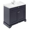 Old London 1000mm 2-Door Cabinet & Basin - Twilight Blue