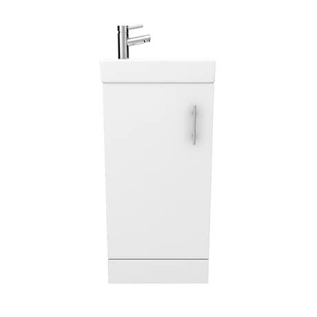 MILFSGW_n_d1_460.jpg Milan Small Floor Standing Vanity Basin Unit - Gloss White (W400 x D222mm) -Victorian Plumbing Shop MILFSGW n d1 460