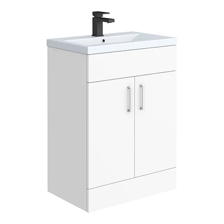 ML6MVME_n_p.jpg Toreno 600 Basin Unit - High Gloss White with Matt Blue Mid Edged Basin -Victorian Plumbing Shop ML6MVME n p