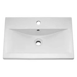 Toreno Basin Unit - 500mm Modern High Gloss White with Mid Edged Basin 2 Toreno Basin Unit - 500mm Modern High Gloss White with Mid Edged Basin -Victorian Plumbing Shop MVME500 D2 460