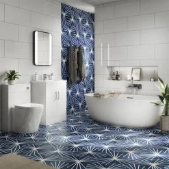 Toreno Basin Unit - 600mm Modern High Gloss White with Mid Edged Basin 4 Toreno Basin Unit - 600mm Modern High Gloss White with Mid Edged Basin -Victorian Plumbing Shop MVME600 d4 460