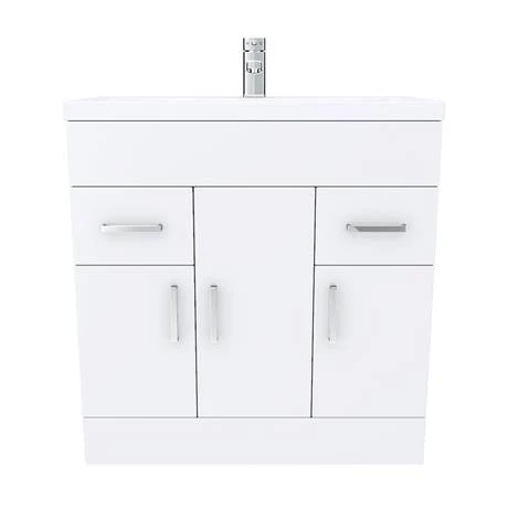 MVME800_D4_460.jpg Toreno Basin Unit - 800mm Modern High Gloss White with Mid Edged Basin -Victorian Plumbing Shop MVME800 D4 460