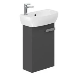 Britton MyHome Cloakroom Wall Hung Vanity Unit - Grey