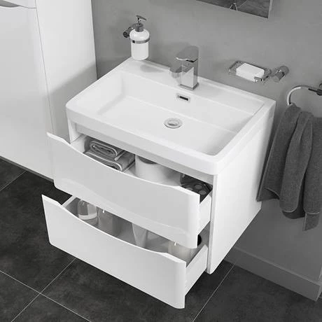MZ6GWWH1_D1_460.jpg Monza Gloss White 600mm Wide Wall Mounted Vanity Unit -Victorian Plumbing Shop MZ6GWWH1 D1 460