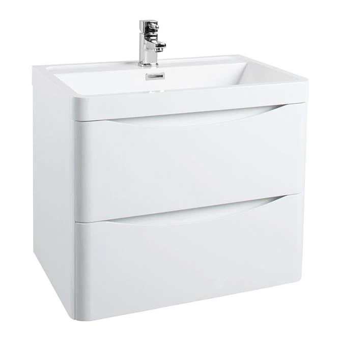 MZ6GWWH1_lrg_670.jpg Monza Gloss White 600mm Wide Wall Mounted Vanity Unit -Victorian Plumbing Shop MZ6GWWH1 lrg 670
