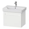 Duravit No.1 650mm White Matt 1-Drawer Wall Mounted Vanity Unit with Basin (Trap Cut-Out)