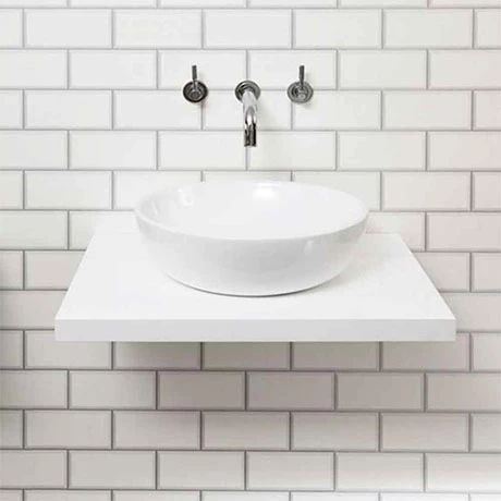NV-600-WH_prod.jpg Nova Wall Hung Slimline Countertop Basin Shelf - Gloss White - 600 x 450mm -Victorian Plumbing Shop NV 600 WH prod