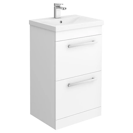 NVME500_N_P.jpg Nova 500mm Mid-Edge Basin High Gloss White Vanity Unit -Victorian Plumbing Shop NVME500 N P
