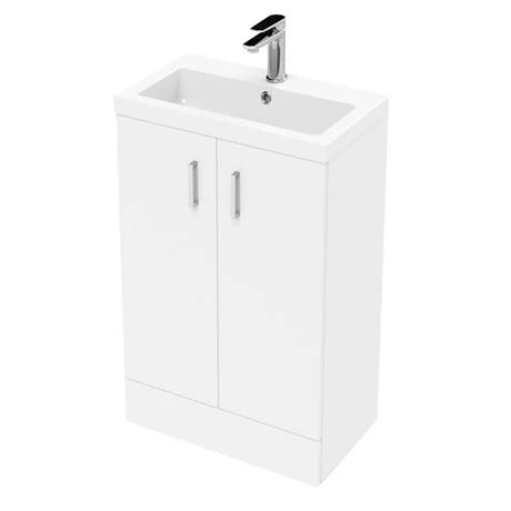 PAL006E_D2_460.jpg Pallas 500 Modern Gloss White Floor Standing Vanity Unit -Victorian Plumbing Shop PAL006E D2 460