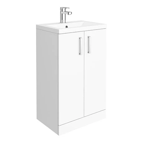 PAL006E_P1.jpg Pallas 500 Modern Gloss White Floor Standing Vanity Unit -Victorian Plumbing Shop PAL006E P1