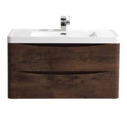 Monza Chestnut 900mm Wide Wall Mounted Vanity Unit -Victorian Plumbing Shop RC900WM d1 460