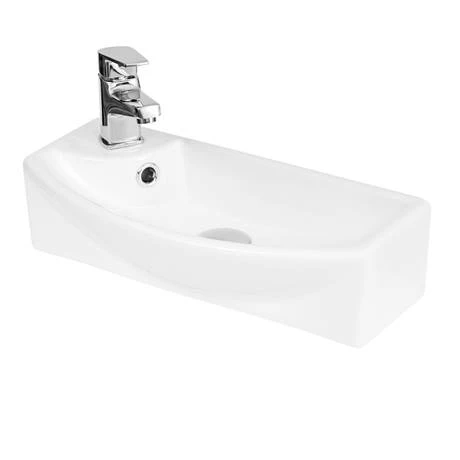 RH-BASIN_460.jpg Arezzo Matt Grey 450mm 1TH Floor Standing Cloakroom Vanity Unit -Victorian Plumbing Shop RH BASIN 460