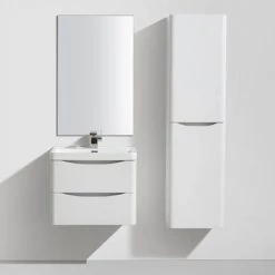 Monza White Ash 600mm Wide Wall Mounted Vanity Unit -Victorian Plumbing Shop Ronda White Ash 600mm Wide Wall Mounted Vanity Unit detail3 460