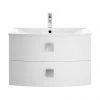 Hudson Reed Sarenna 700mm Wall Hung Cabinet & Basin - Moon White