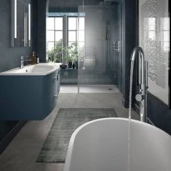 Hudson Reed Sarenna 1000mm Wall Hung Cabinet & Basin - Dove Grey 2 Hudson Reed Sarenna 1000mm Wall Hung Cabinet & Basin - Dove Grey -Victorian Plumbing Shop SAR102L D2 460