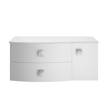 SAR103L_P.jpg Hudson Reed Sarenna Wall Hung Countertop Vanity Unit - Moon White - 1000mm with White Marble Top -Victorian Plumbing Shop SAR103L P