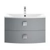Hudson Reed Sarenna 700mm Wall Hung Cabinet & Basin - Dove Grey